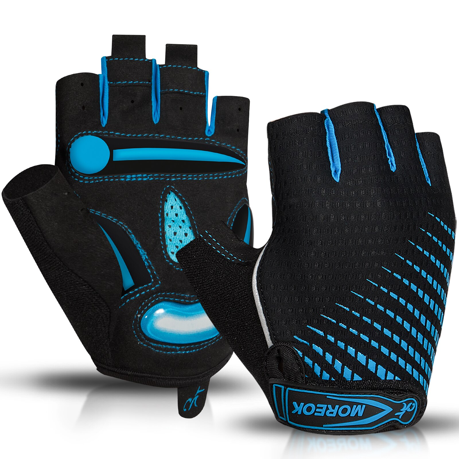 Mountain Biking Gloves Mens - MOREOK Cycling Gloves,Breathable Bicycle Gloves,5MM Gel