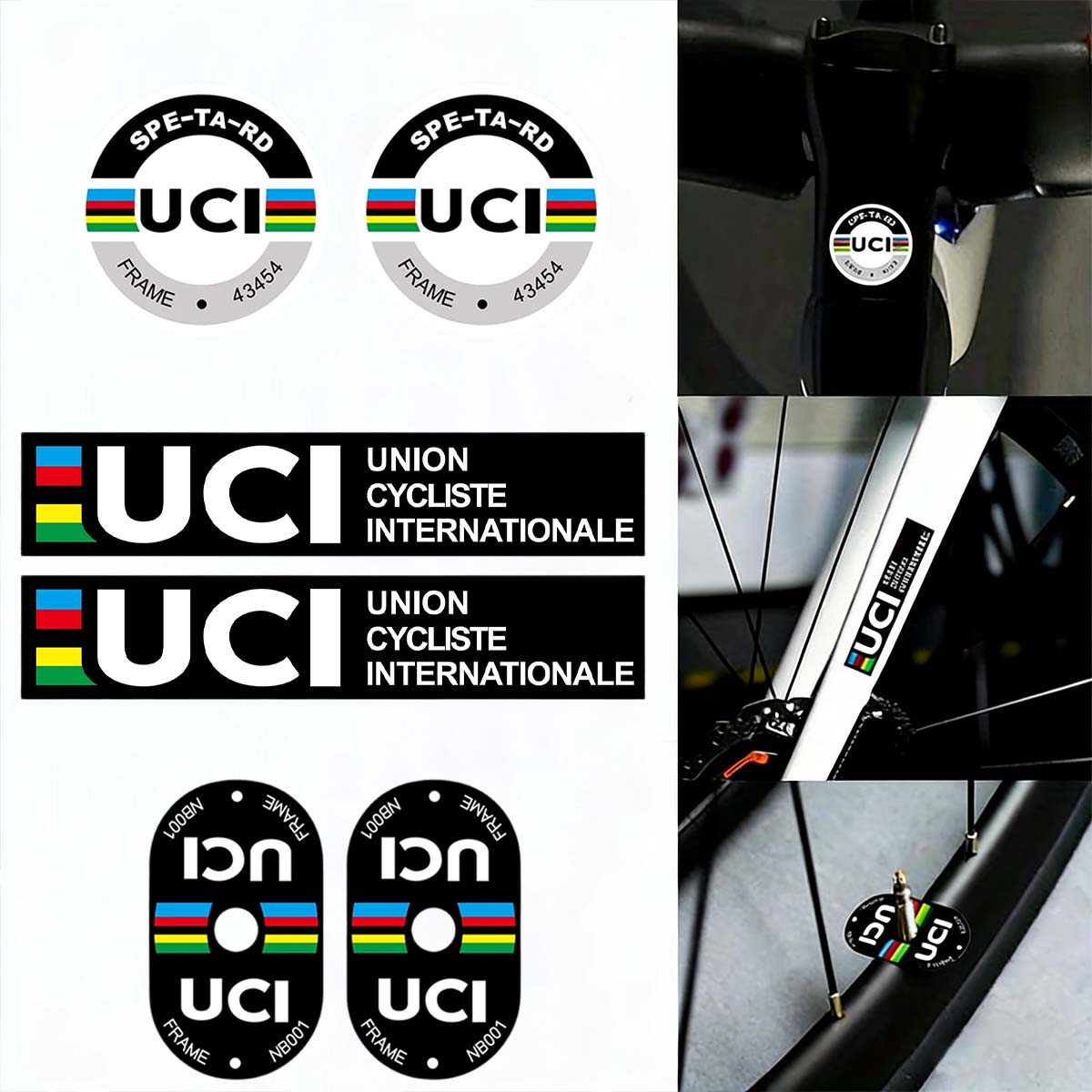 UCI Cycling Frame Stickers Dur - огляд і ціна Mountain Biking Uci