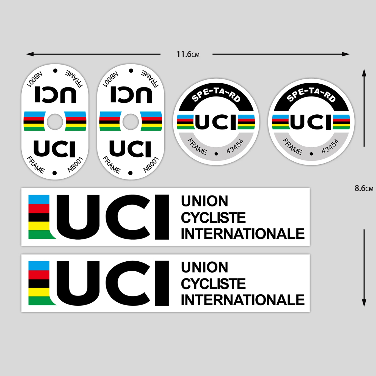 UCI Cycling Frame Stickers Dur - огляд і ціна Mountain Biking Uci