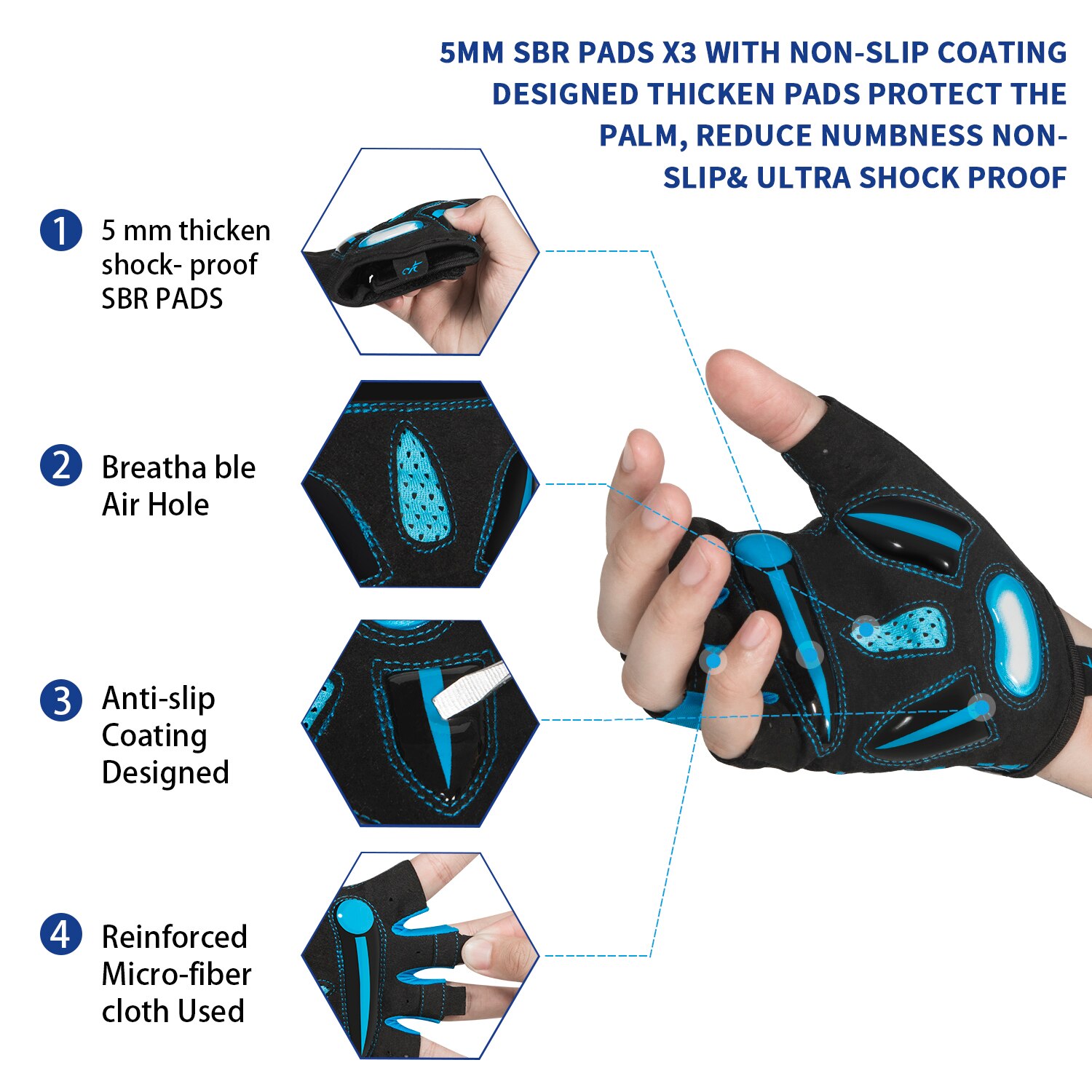 MOREOK Cycling Gloves,Breathab - огляд і ціна Mountain Biking Gloves Mens