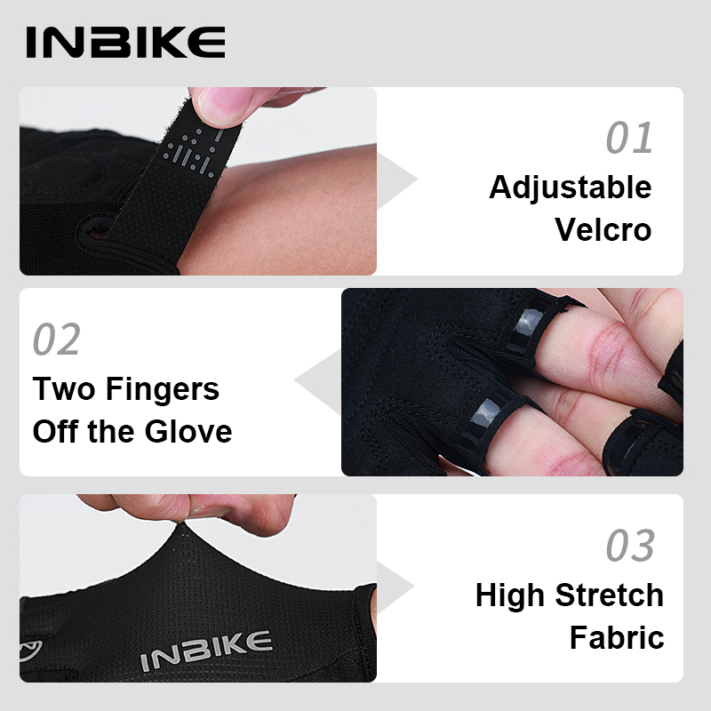 INBIKE Bike Half Finger Cyclin - огляд і ціна Mountain Biking Gloves Mens