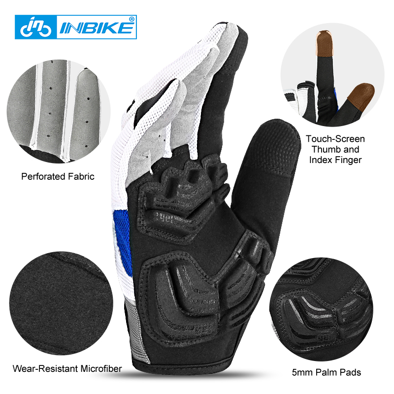 INBIKE Bicycle Gloves Gel Full - огляд і ціна Mountain Biking Gloves Mens