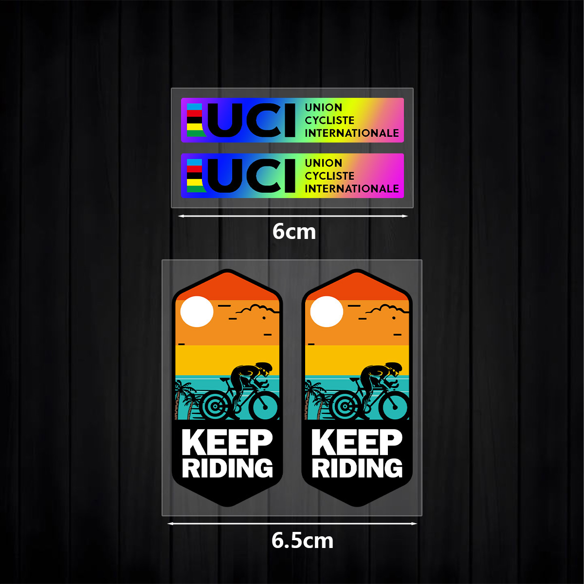 UCI Keep Riding Sticker Set 1S - огляд і ціна Mountain Biking Uci
