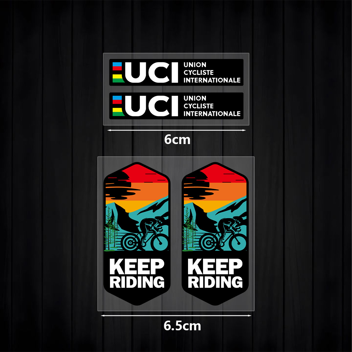 UCI Keep Riding Sticker Set 1S - огляд і ціна Mountain Biking Uci