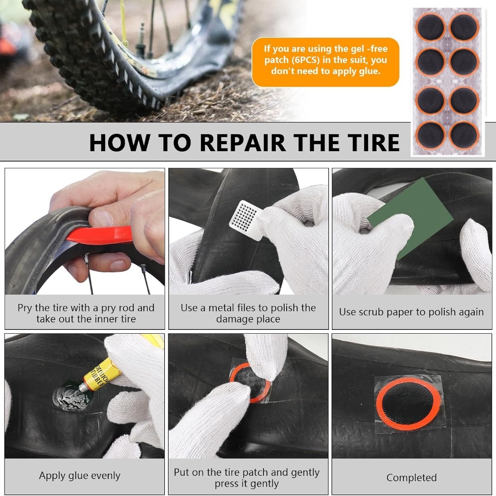 Bike Tire Repair Kit,Bicycle I - огляд і ціна Mountain Biking Kit